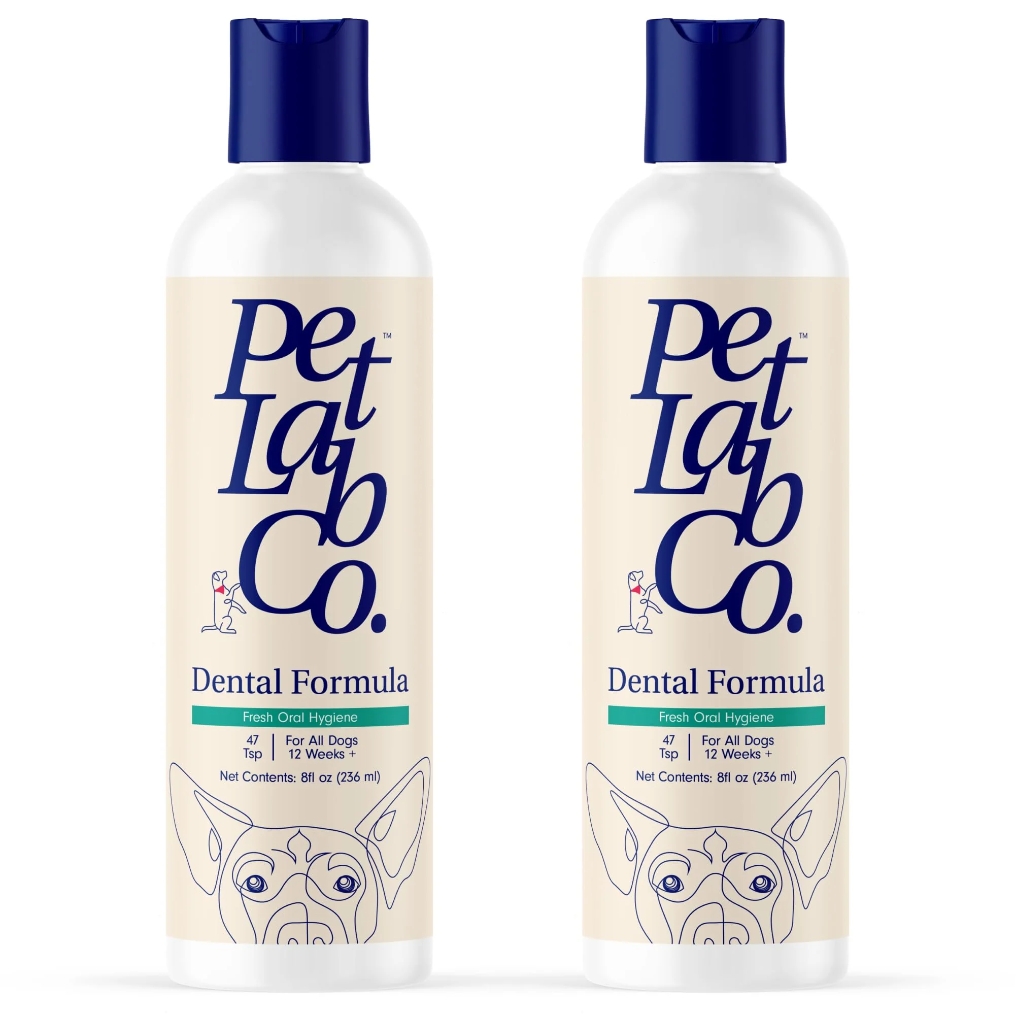 Long-Lasting PetLab Co Cat Dog Dental Formula Water Additive – Fresh Breath Tartar Control 2-Pack User-Friendly