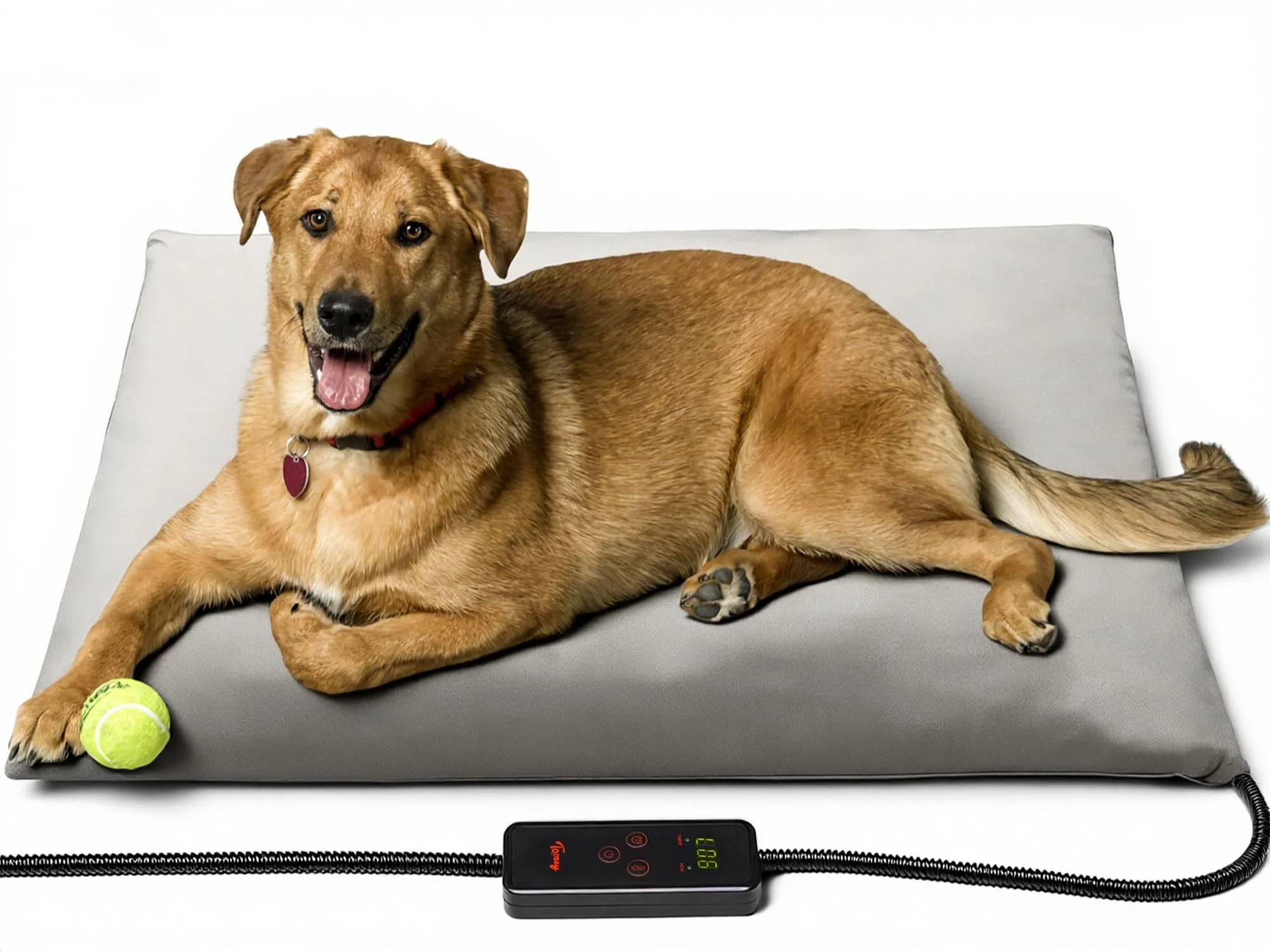 Functional Toozey XL Pet Heating Pad 47x28 in Waterproof Chew-Resistant 6 Temp Settings Classic