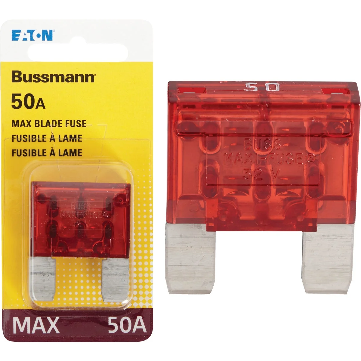 Sophisticated Bussmann 50-Amp 32-Volt MAX Blade Maxi Automotive Fuse Top-Quality