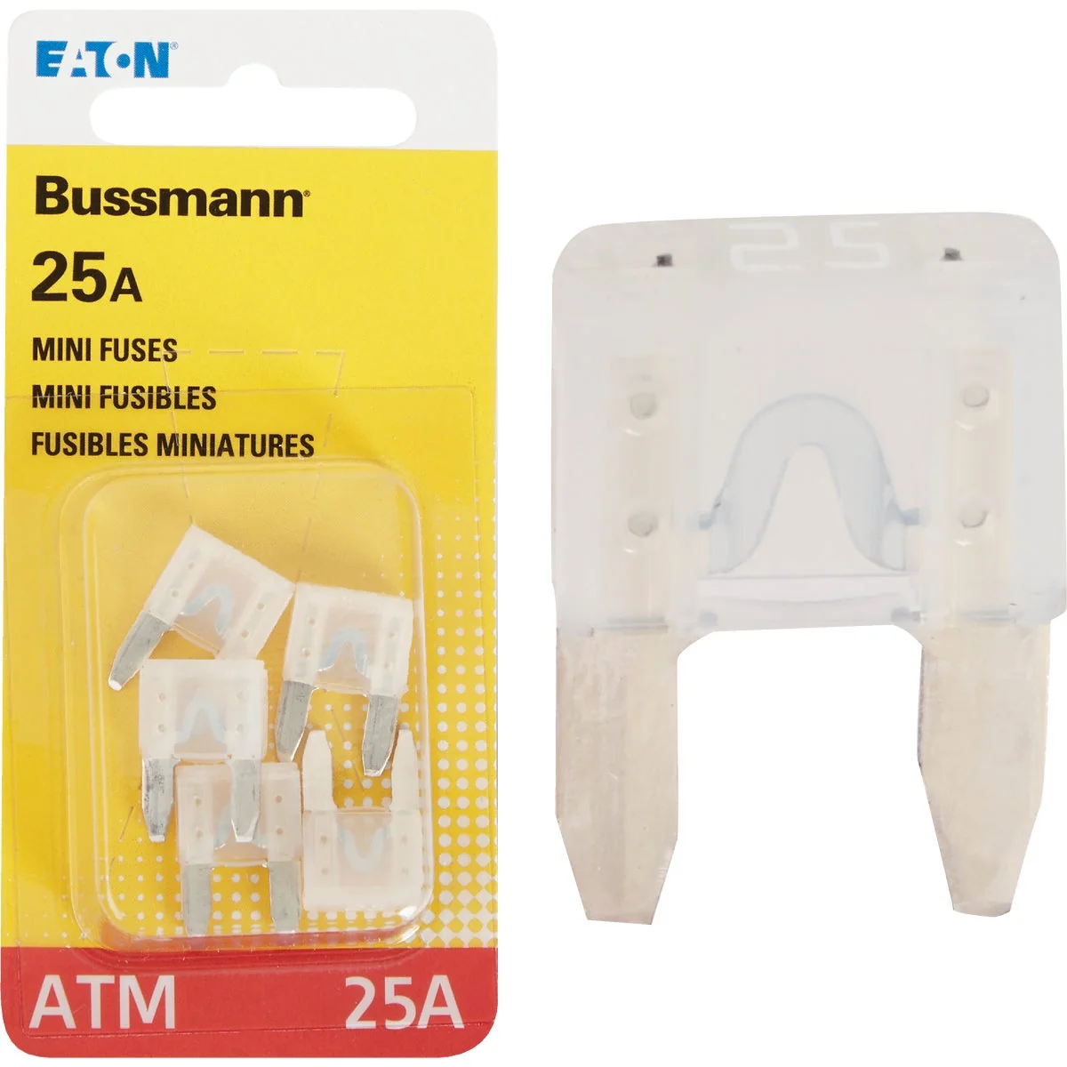 Elite Bussmann 25-Amp 32-Volt ATM Blade Mini Automotive Fuse 5-Pack World-Class
