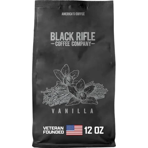 Top-Quality Black Rifle Coffee Medium Roast Ground Coffee Vanilla 12 oz 12 Ounce Fine