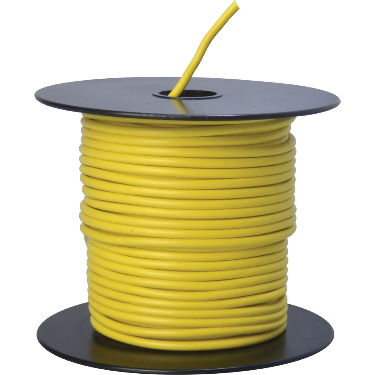 Durable ROAD POWER 100 Ft. 14 Ga. PVC-Coated Primary Wire Yellow Secure