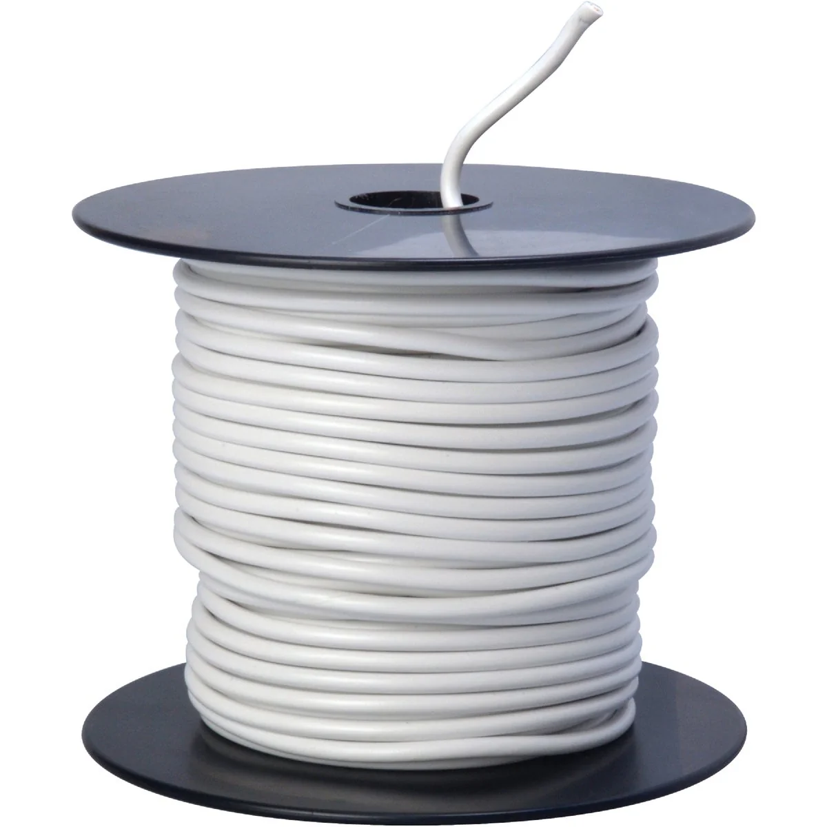 Luxury ROAD POWER 100 Ft. 14 Ga. PVC-Coated Primary Wire White Flexible