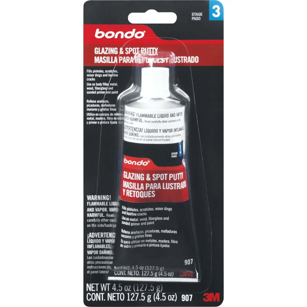 Innovative 3M Bondo 4.5 Oz. Glazing Spot Putty Practical