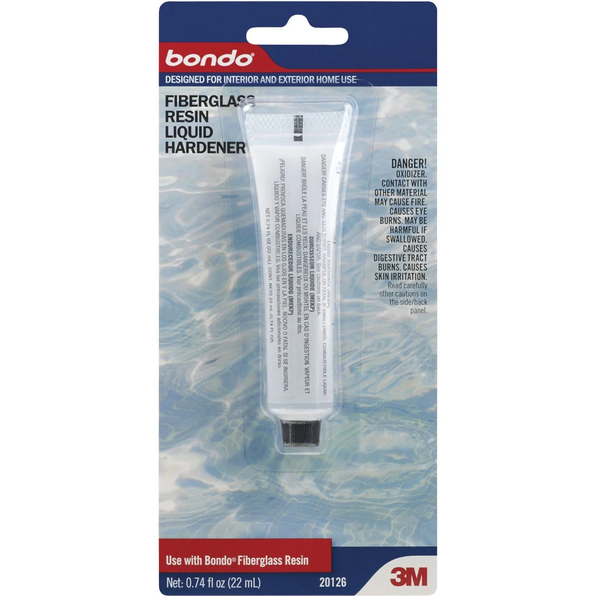 Sophisticated 3M Bondo 0.75 Oz. Fiberglass Resin Liquid Body Filler Hardener Optimized