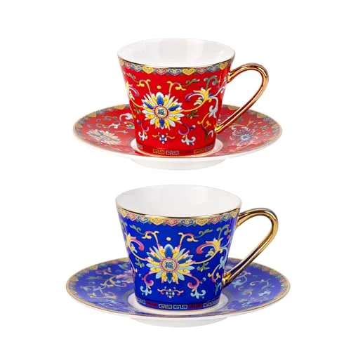 Soft Tea Cup and Saucer 2 Count Stylish