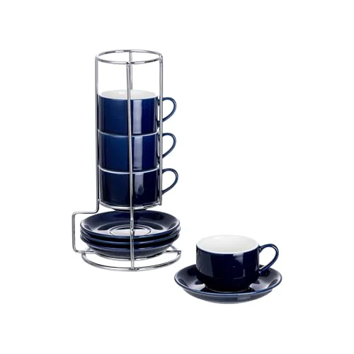 Solid 2.5 Ounce Espresso Cups 4 Count Durable