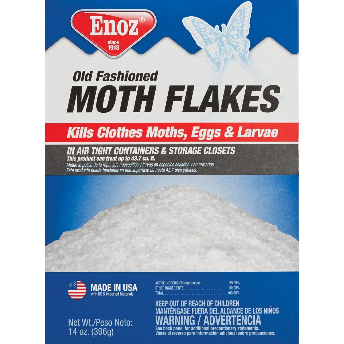 Consistent Enoz 14 Oz. Old Fashioned Naphthalene Moth Flakes Durable