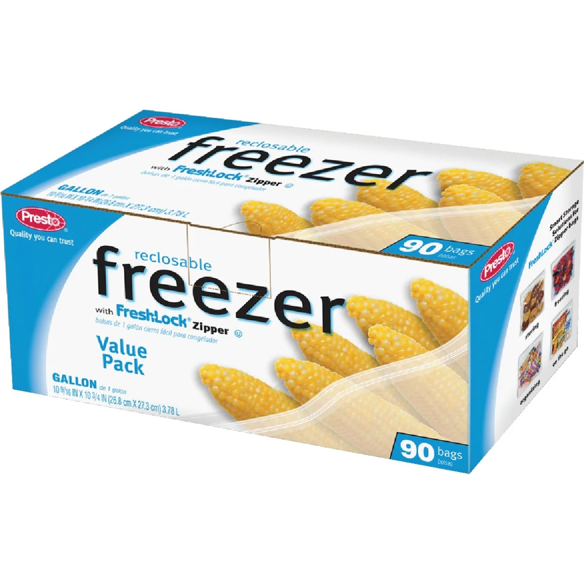 Consistent Presto 1 Gal. Reclosable zer Bag 90 Count High-Quality