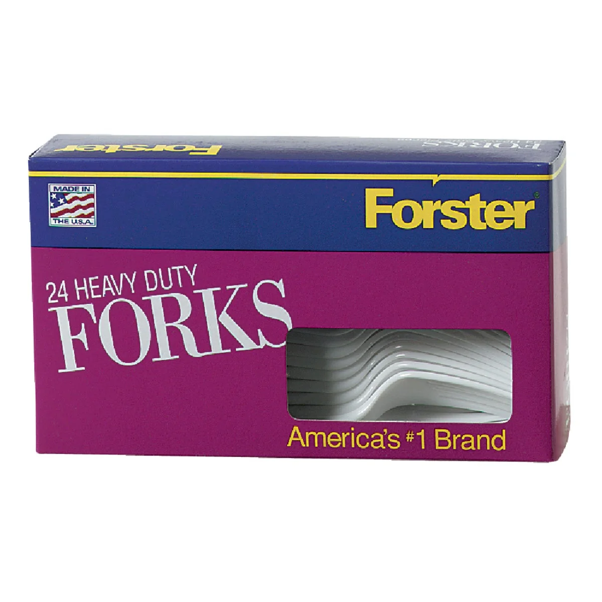 Crafted Diamond Heavy-Duty Plastic Forks 24-Count Easy-to-Use