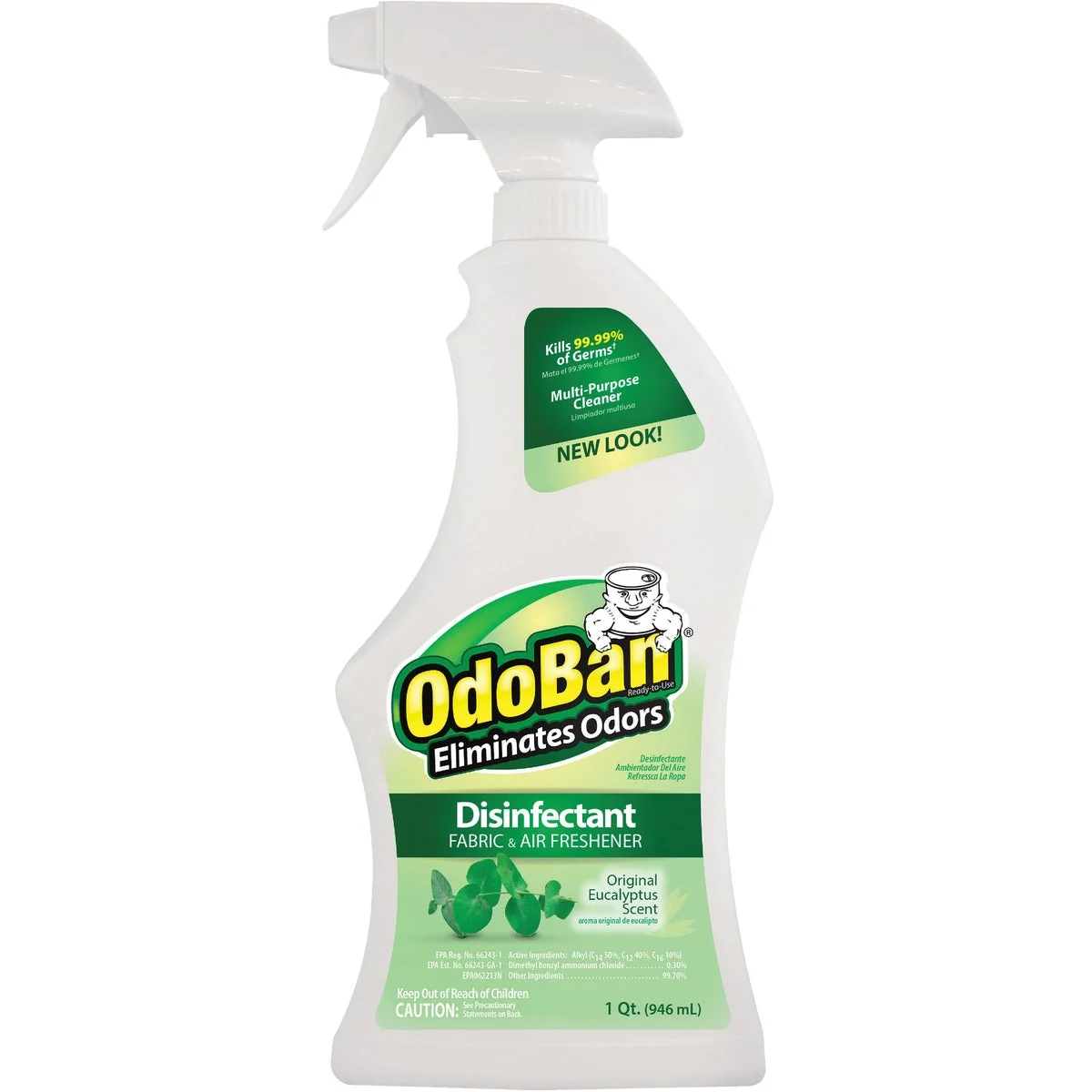 Carefully Designed OdoBan 32 Oz. Eucalyptus Washable Surface Sanitizer Deodorizer Enhanced