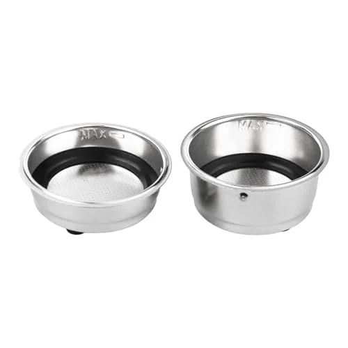 High-Quality 2Pcs Coffee Filter Basket Natural