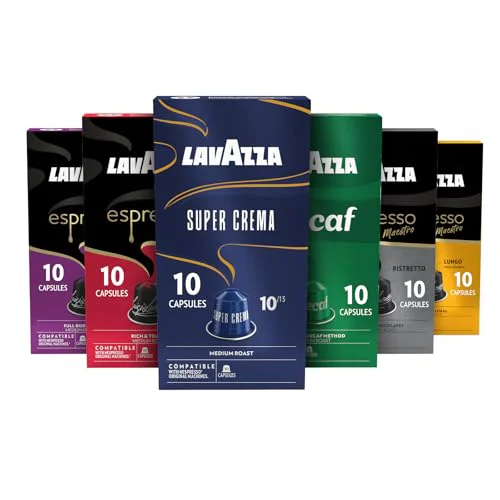 Natural Espresso Favorites Collection of Aluminum Capsules Compatible with Nespresso Machines 60 Count High-Performance
