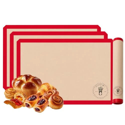 Secure Silicone Baking Mats 3 Count Efficient