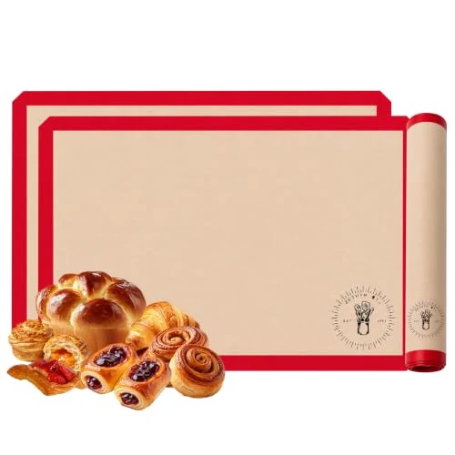Traditional Silicone Baking Mats 2 Baking Mats Safe