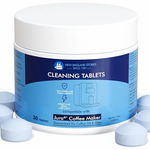 Exceptional Jura Compatible Cleaning Tablets 30 Count Solid