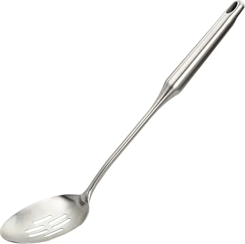 Convenient Stainless Steel Slotted Cooking Spoon Minimalist
