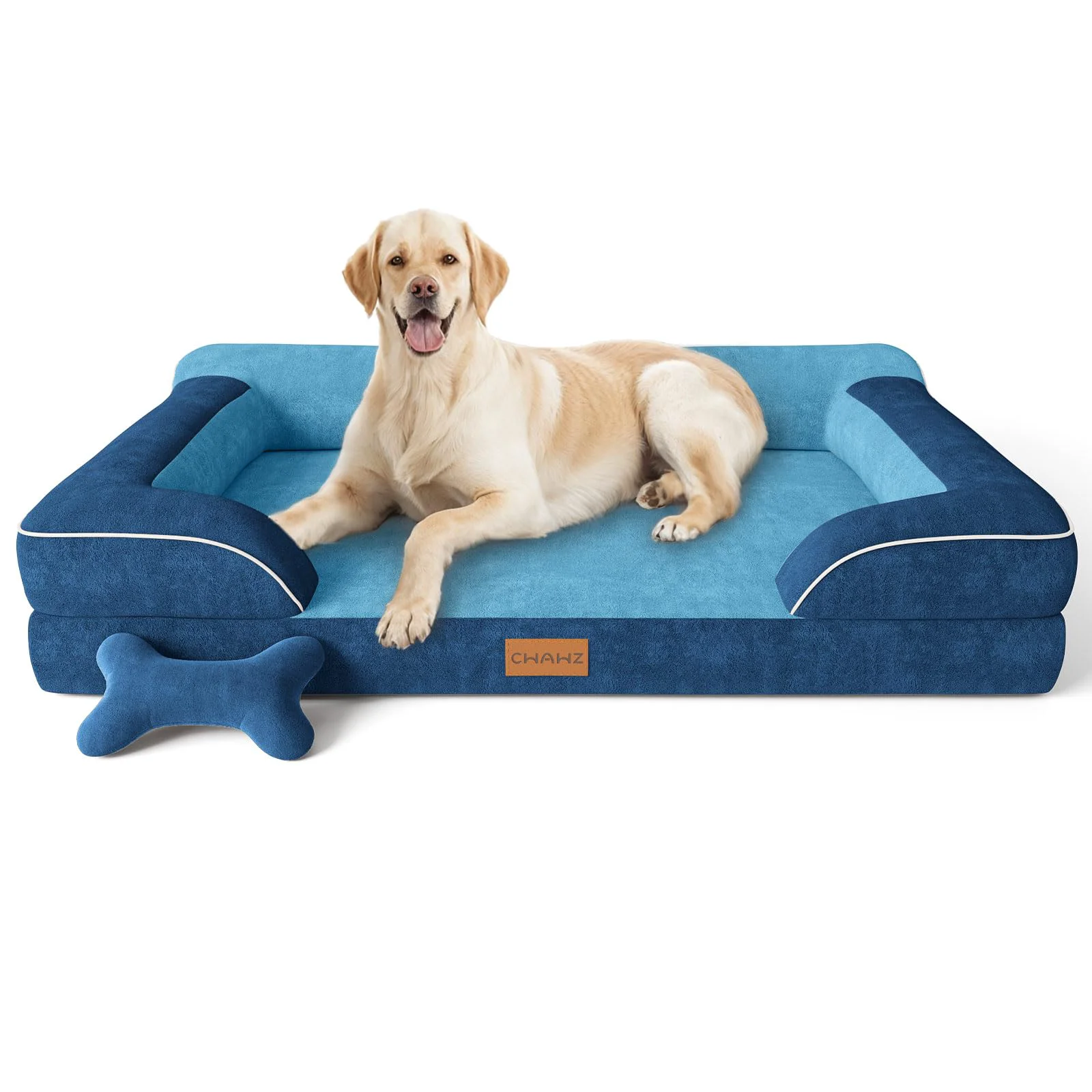 Premium Material CWAWZ Jumbo Dog Bed for Extra Large Dogs Orthopedic Cooling Gel Memory Foam Sustainable