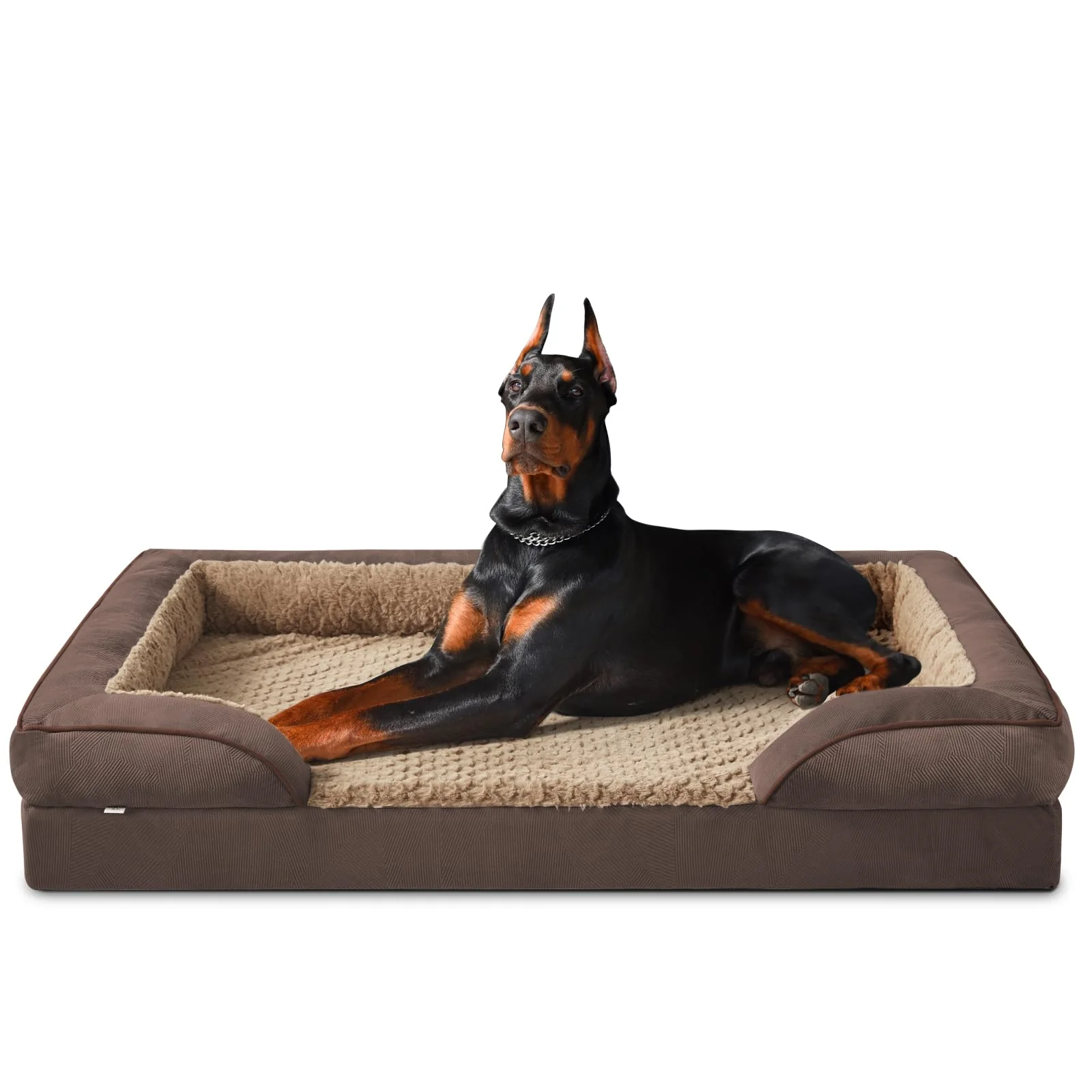 Effective INVENHO XXL Orthopedic Dog Bed – Egg-Crate Foam Washable Cover Waterproof Lining Non-slip Bottom Next-Generation