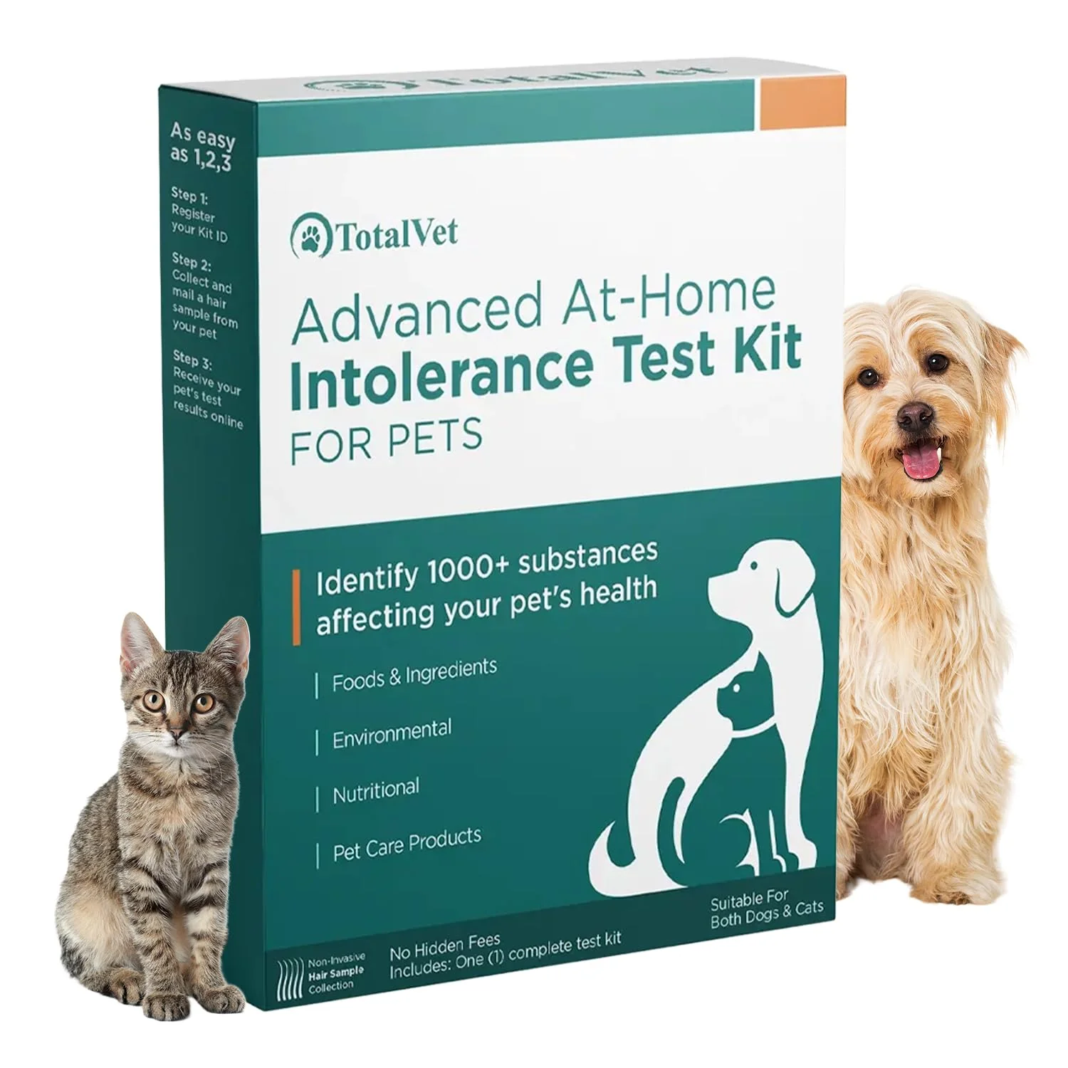Smart TotalVet Dog Allergy 1000 At-Home Food Nutritional Sensitivity Test Premium Material