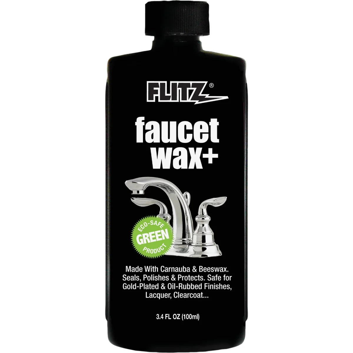 Traditional Flitz 3.4 Oz. Faucet Wax Metal Polish Organic