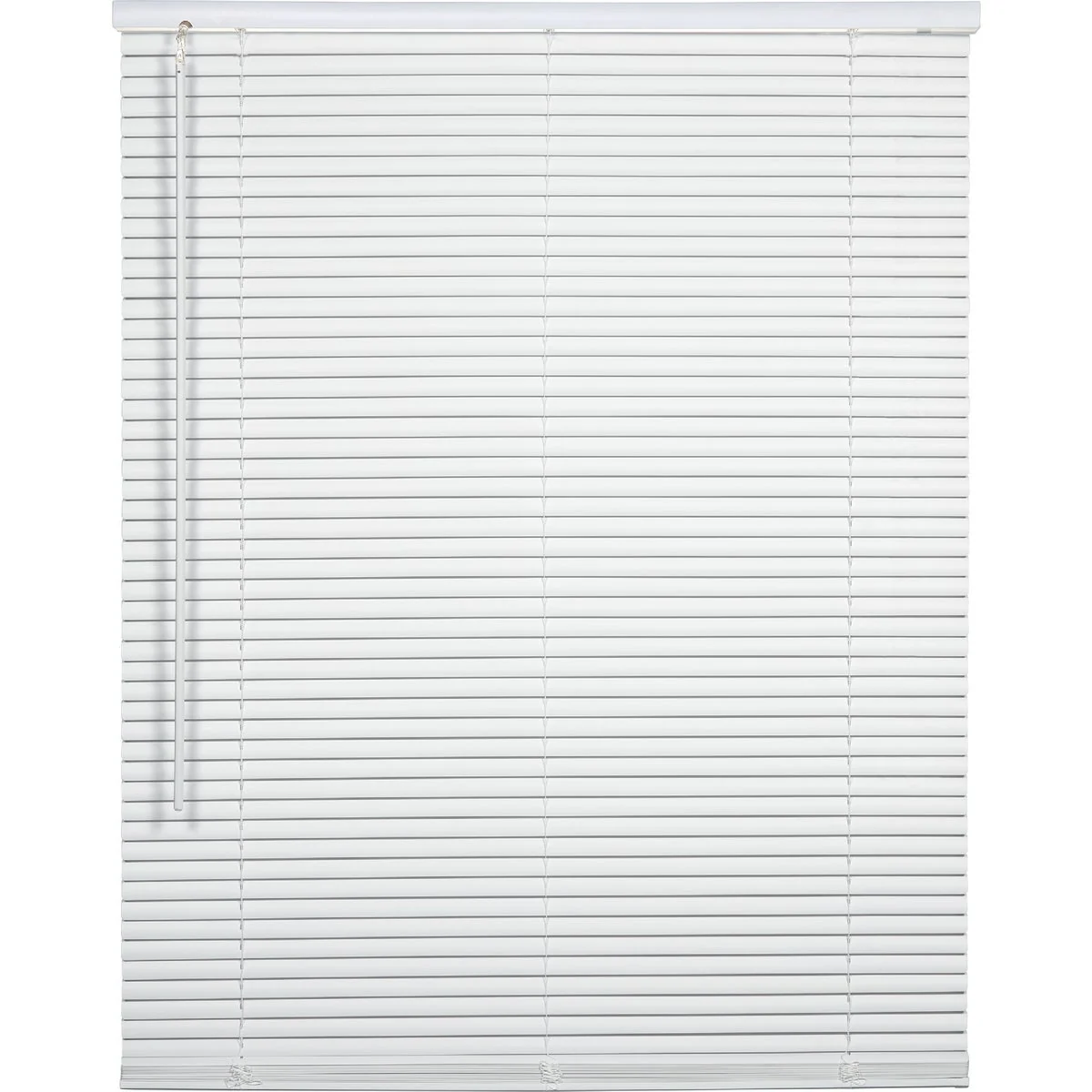 Luxury Home Impressions 25 In. x 64 In. x 1 In. White Vinyl Light Filtering Cordless Mini Blind Exclusive