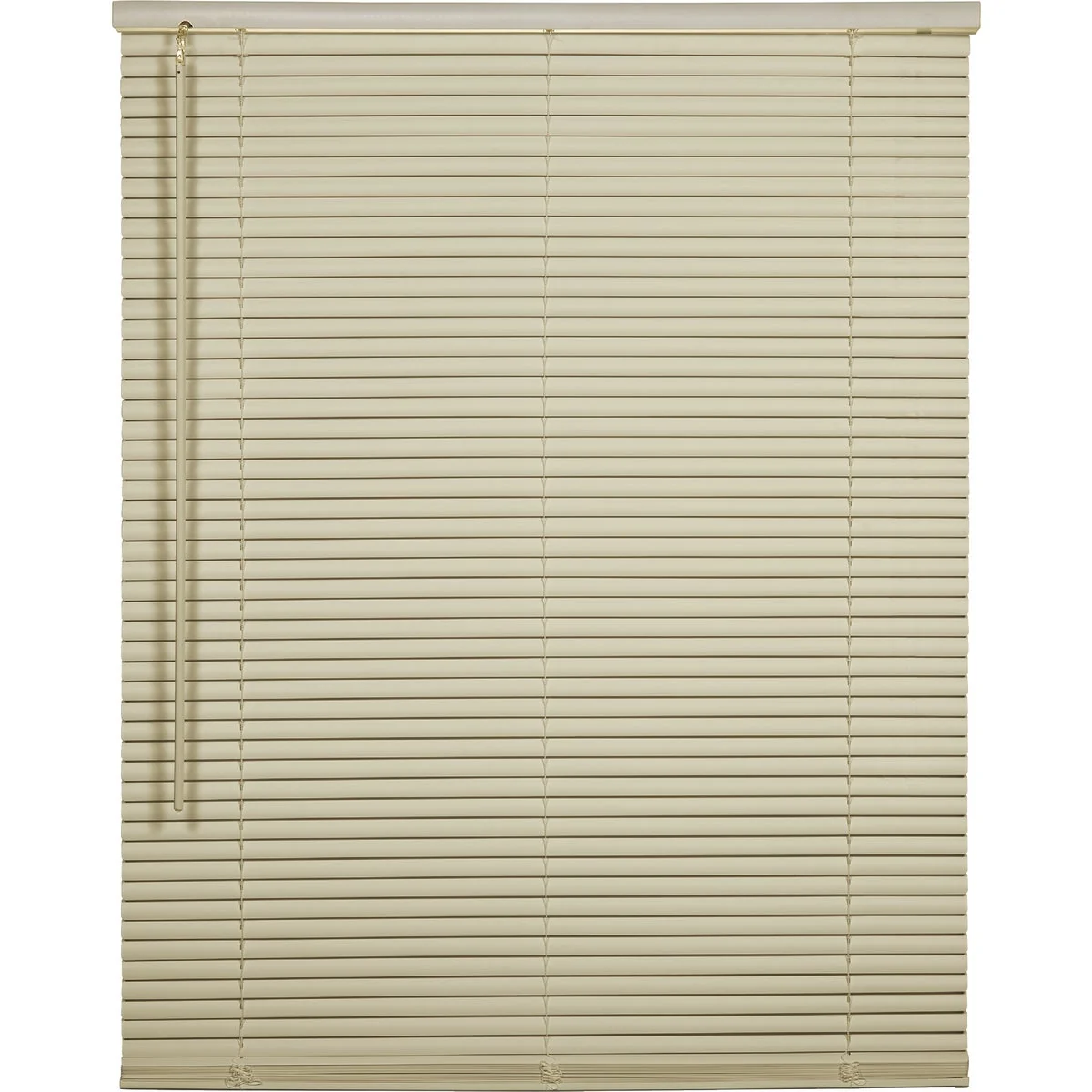 Prestigious Home Impressions 23 In. x 42 In. x 1 In. Ivory Vinyl Light Filtering Cordless Mini Blind High-End