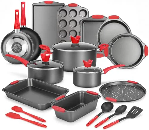 Prestigious 21 Piece Nonstick Cookware Set Fast