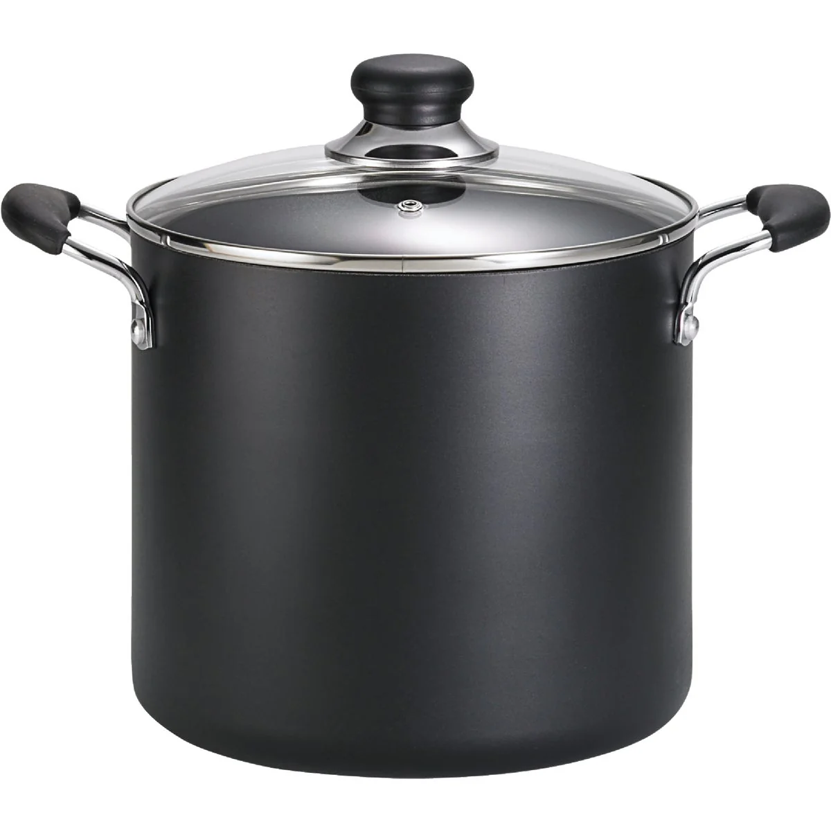 Official Specialty 8 Qt. Non-Stock Black Stockpot Durable
