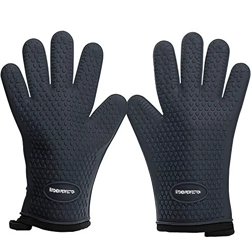 Innovative Silicone Smoker BBQ Gloves 2 Count Original Design