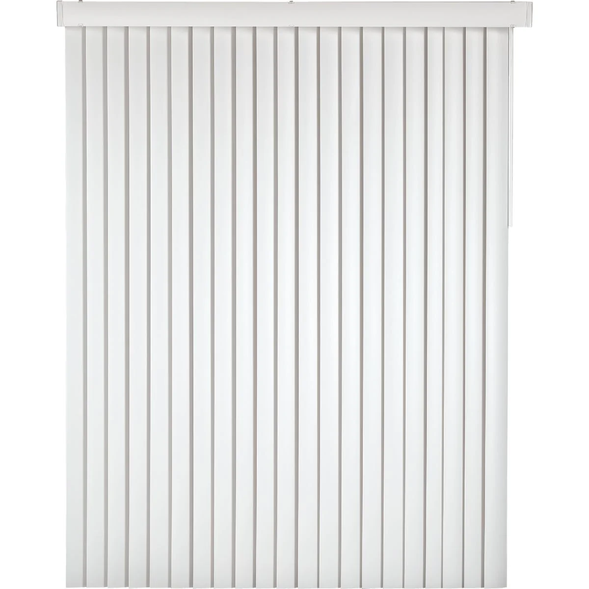 Fast Home Impressions 78 In. x 84 In. x 3.5 In. White Vinyl Light Filtering Vertical Cordless Blind Genuine
