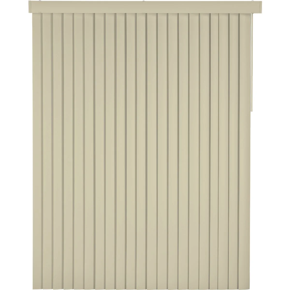 Prestigious Home Impressions 78 In. x 84 In. x 3.5 In. Ivory Vinyl Room Darkening Vertical Cordless Blind Exceptional
