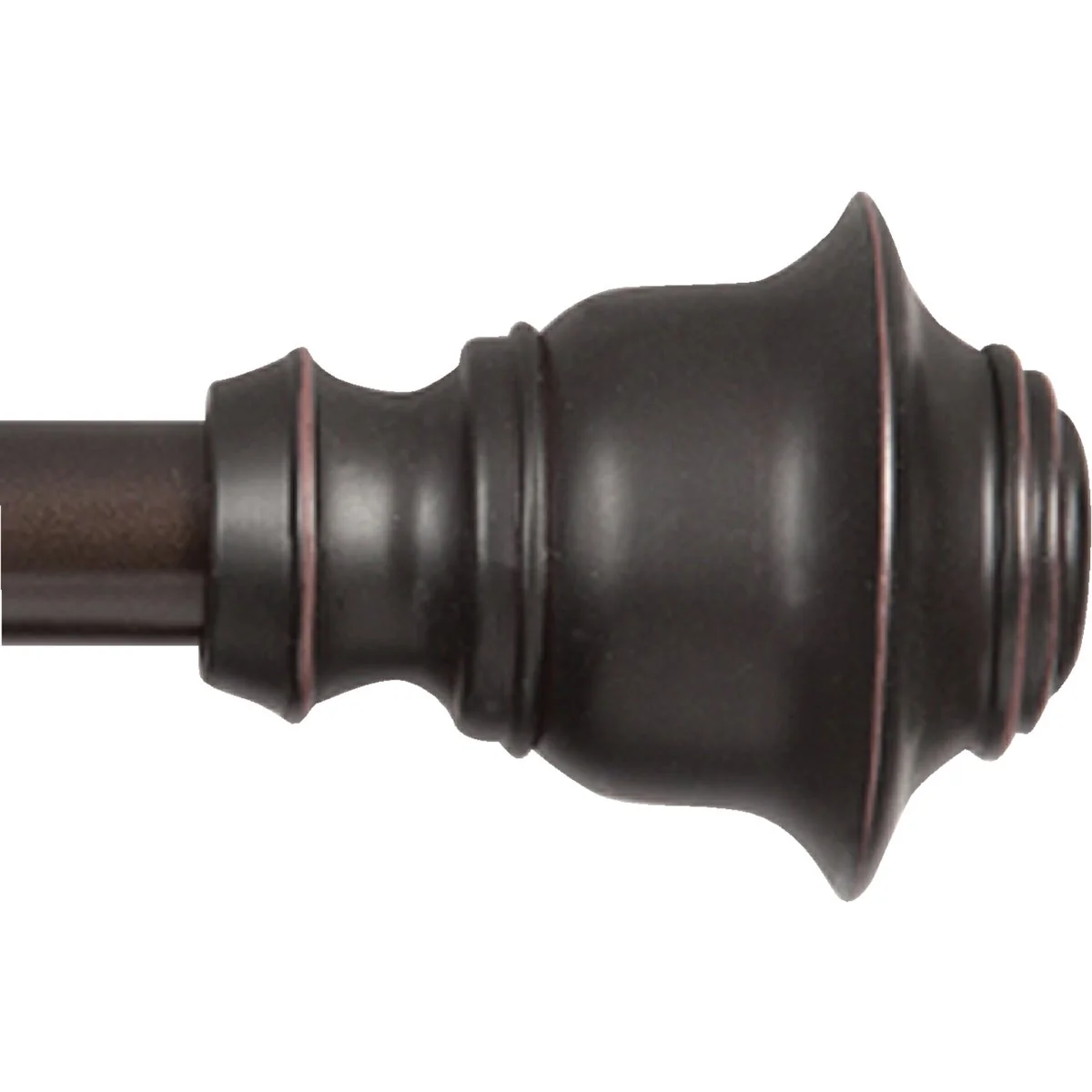 Healthy Kenney Fast Fit Finn 36 In. To 66 In. 5 8 In. Weathered Brown Curtain Rod Optimized