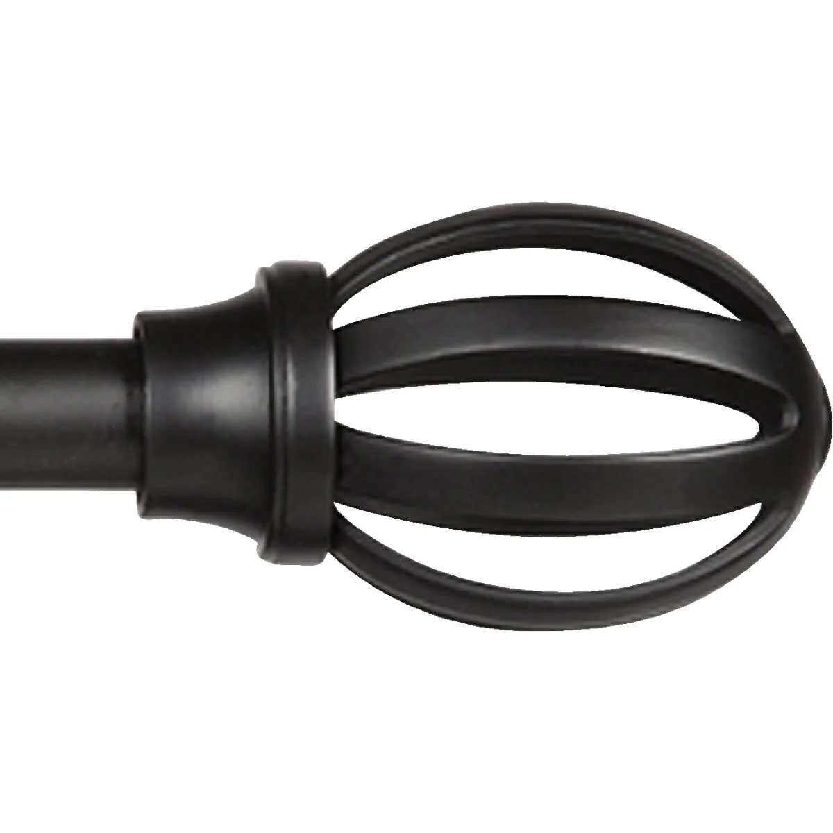 Green Kenney Fast Fit Lilly 36 In. To 66 In. 5 8 In. Black Curtain Rod Reliable