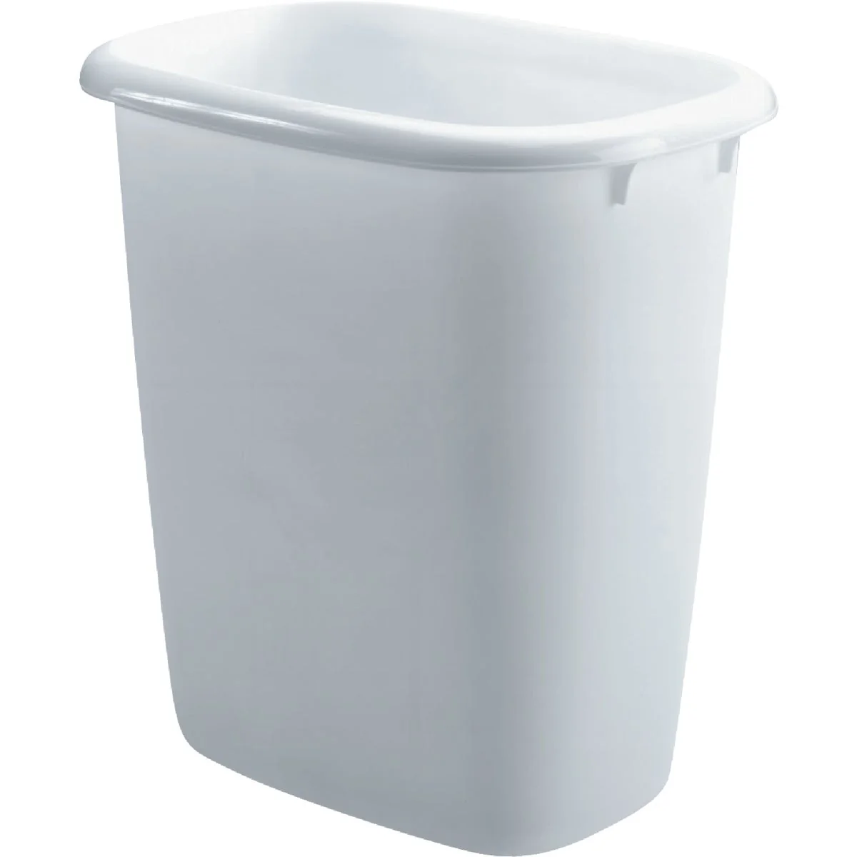 Recyclable Rubbermaid 15 Qt. White Wastebasket Next-Generation