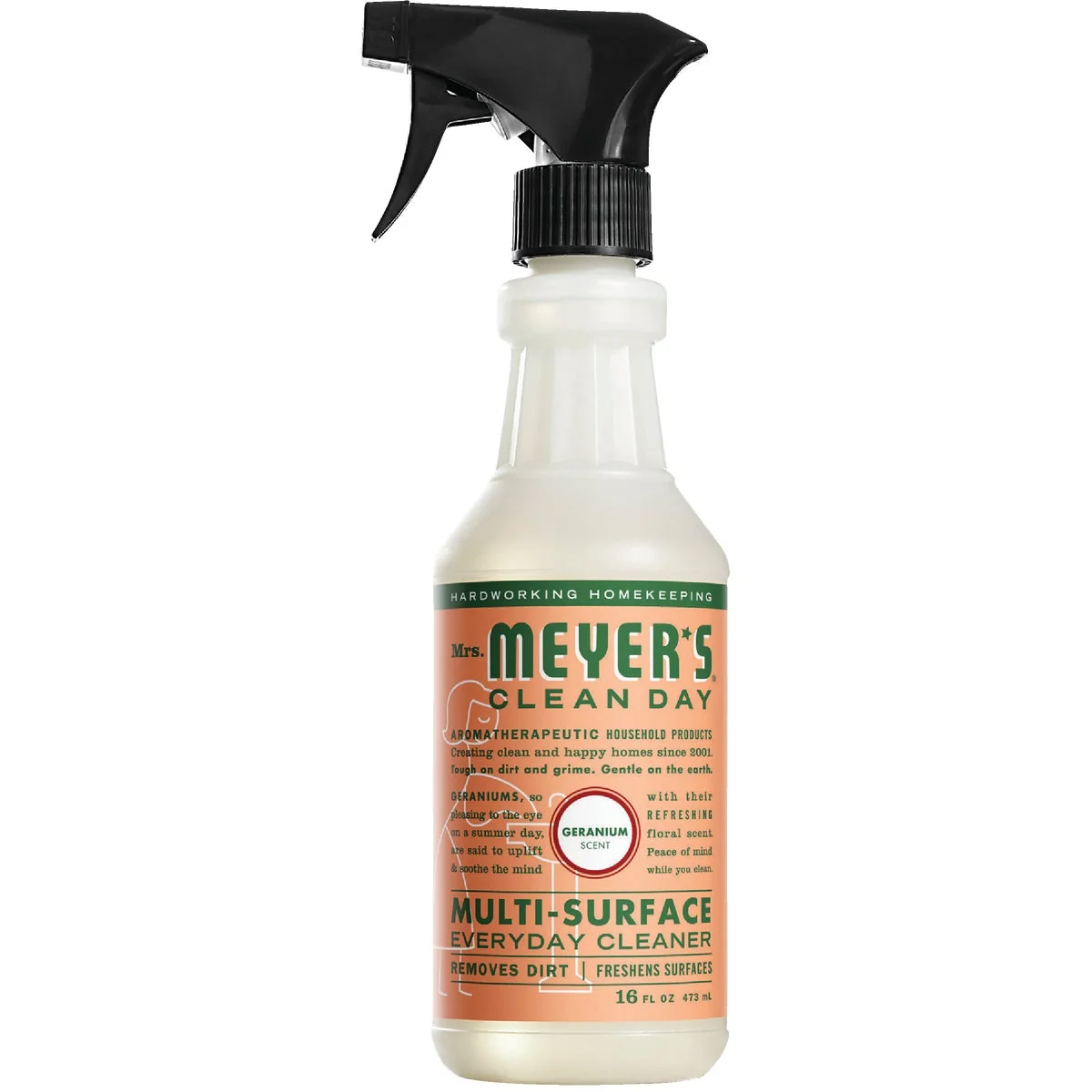Elite Mrs. Meyer's Clean Day 16 Oz. Geranium Multi-Surface Everyday Cleaner Green