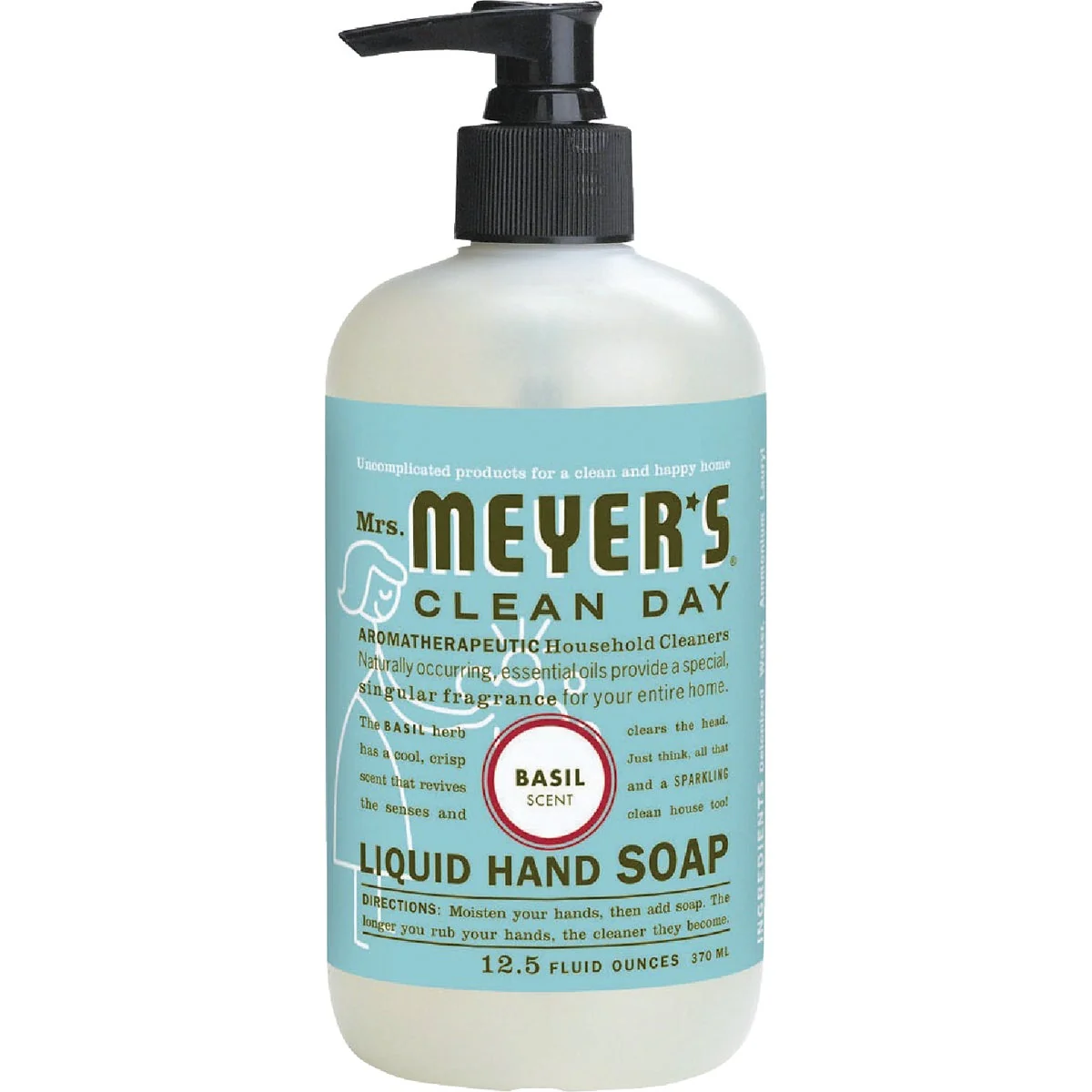 Exceptional Mrs. Meyer's Clean Day 12.5 Oz. Basil Liquid Hand Soap Green
