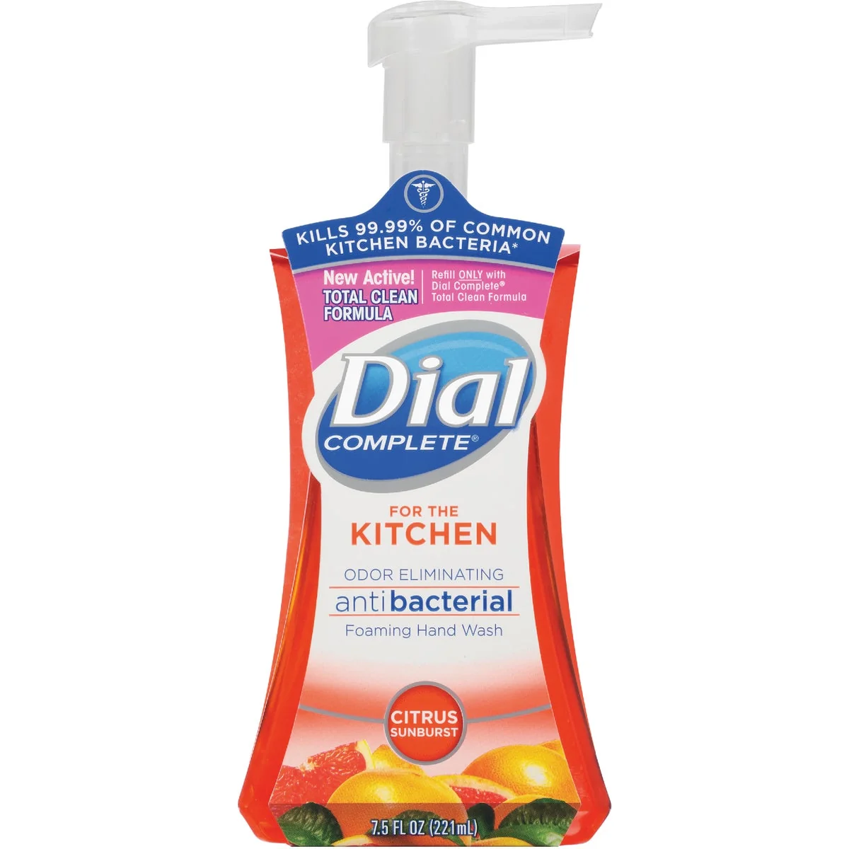 Official Dial Complete 7.5 Oz. Citrus Sunburst Kitchen Foaming Hand Wash Elegant