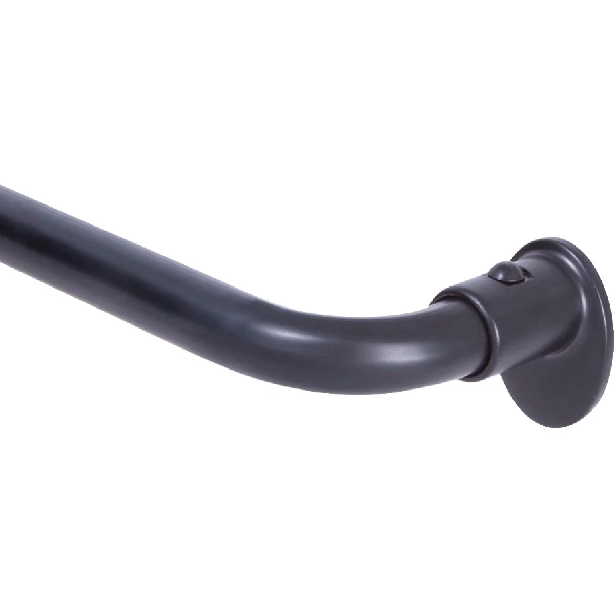 Prestigious Sun Zero 28 In. x 48 In. x 5 8 In. Black Wrap Around Room Darkening Curtain Rod Efficient