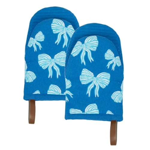 Fine Oven Mitts Blue 2 Count Casual