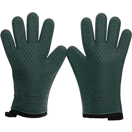 Elegant Silicone Smoker BBQ Gloves 2 Count Reliable