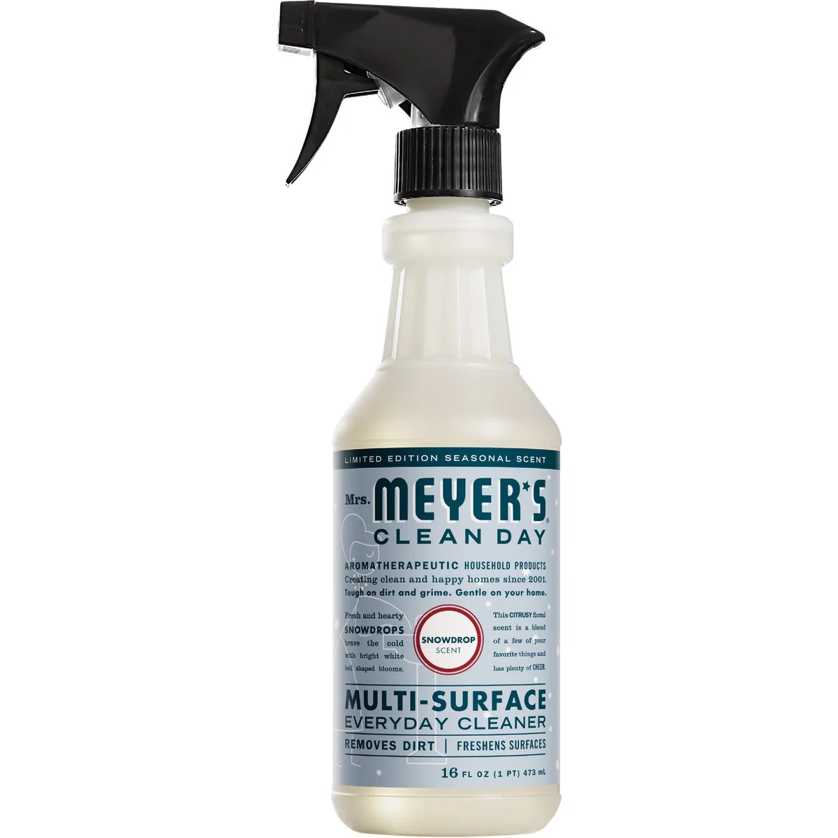 Official Mrs Meyer's Clean Day 16 Oz. Snow Drop Multi-Surface Cleaner Optimized