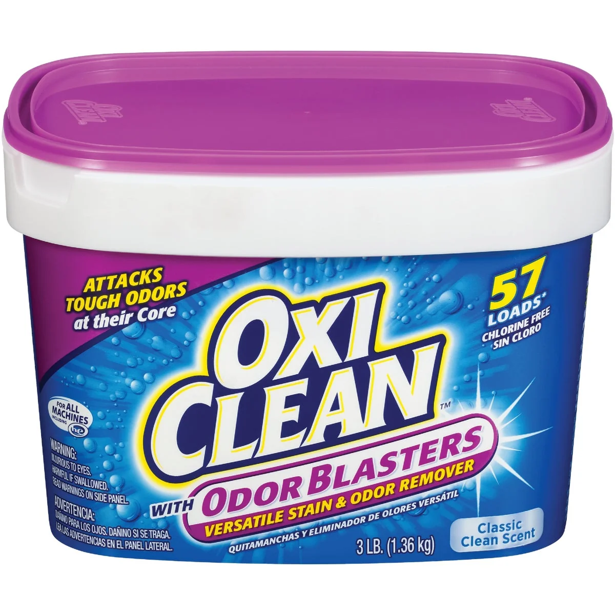 Powerful OxiClean 3 Lb. Odor Blasters Versatile Laundry Stain Odor Remover Safe