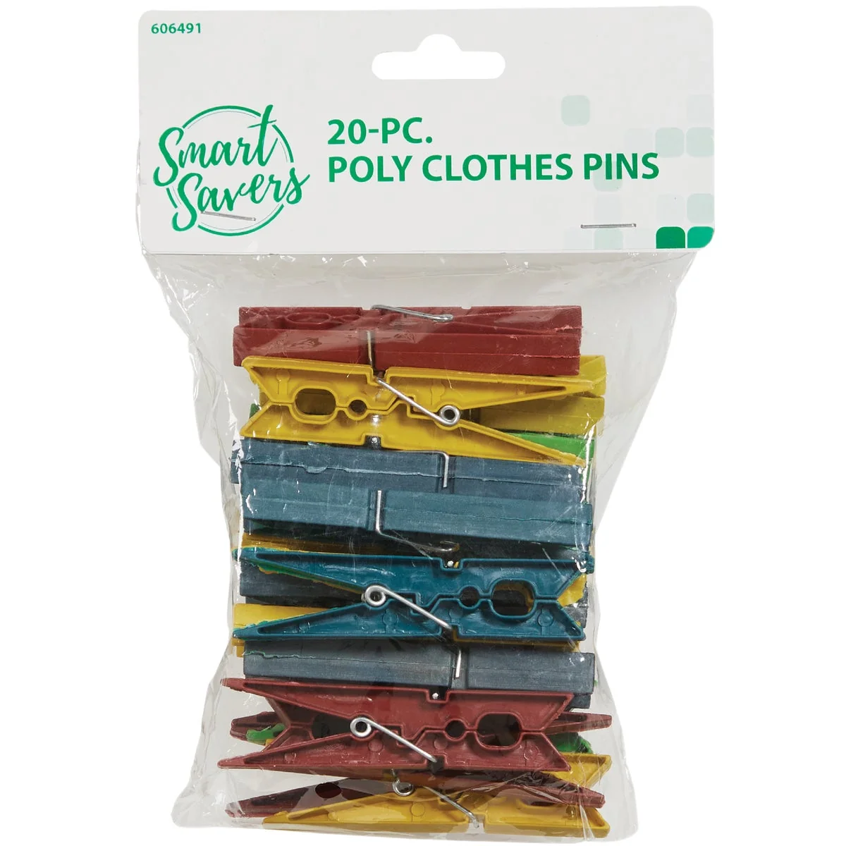 Premium Material Smart Savers Spring Poly Clothespins 20-Pack Elite