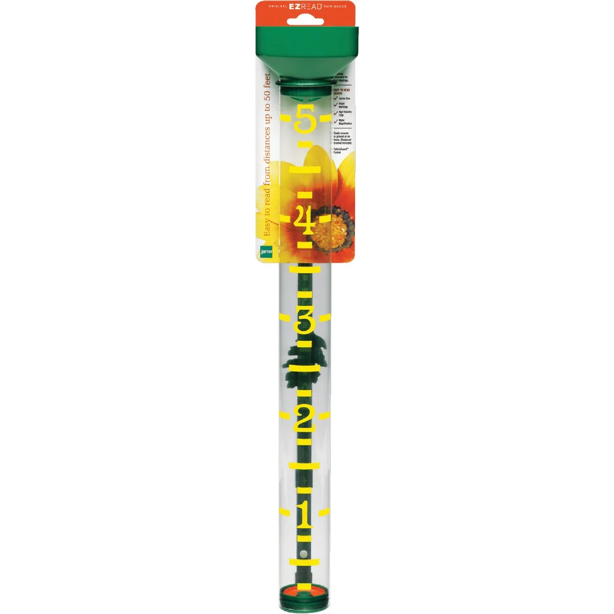 Original EZRead 5 In. Plastic Jumbo Rain Gauge Minimalist