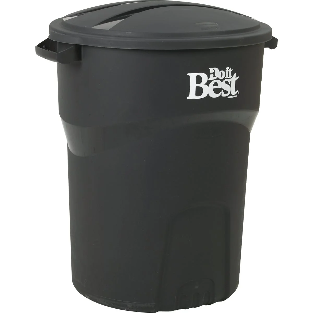 Healthy Do it Roughneck 32 Gal. Black Trash Can with Lid Safe