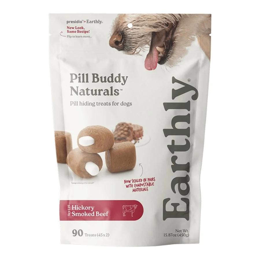 Advanced Earthly Pill Buddy Naturals Soft Chewy Dog Treats Smoked Beef 90 Count 15.87-oz Outstanding