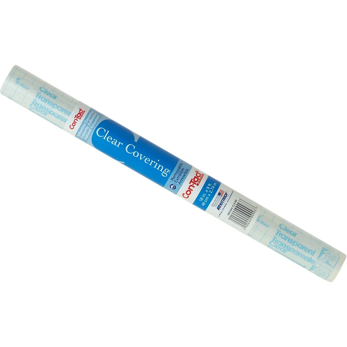 Smart Con-Tact Clear Cover 18 In. x 9 Ft. Transparent Self-Adhesive Liner Minimalist
