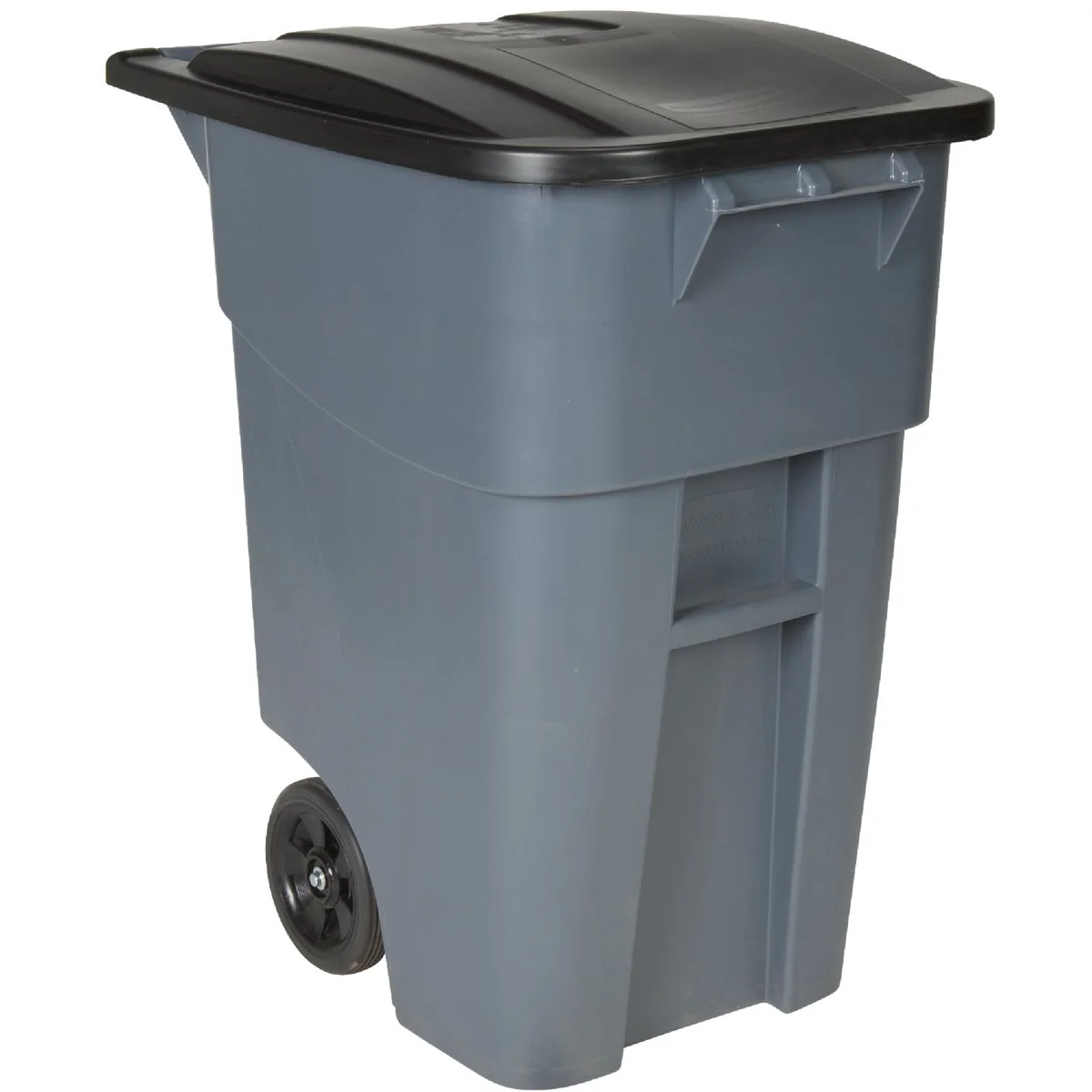 Enhanced Rubbermaid 50 Gal. Plastic Trash Can With Lid Sophisticated