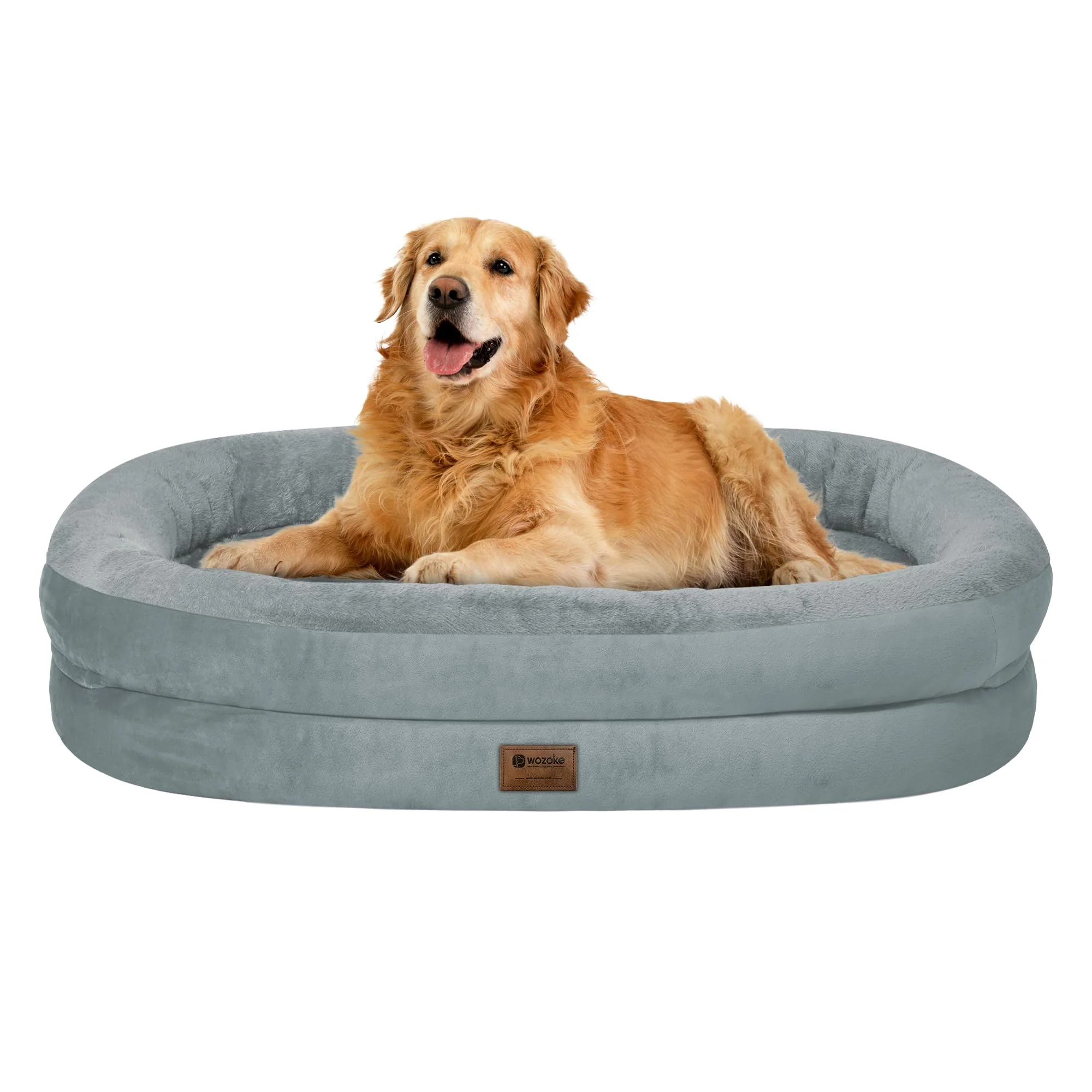 First-Class WOZOKE Orthopedic Waterproof Large Dog Bed Memory Foam XL Removable Cover Non-Slip High-Quality